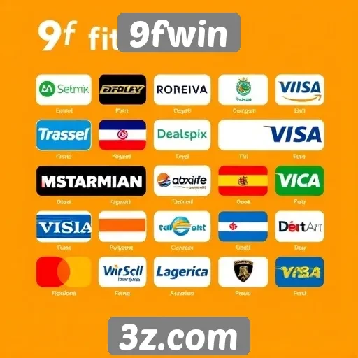 Métodos de pagamento disponíveis no 9fwin são variados
