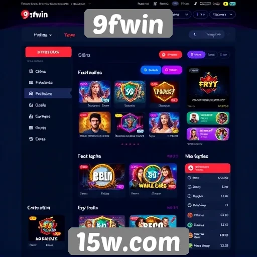 Análise da interface de usuário do 9fwin